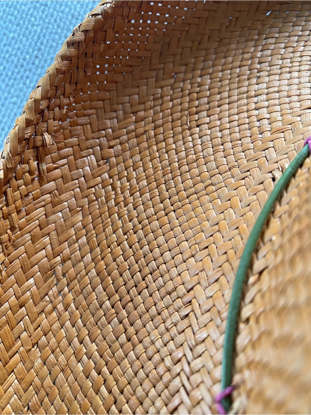 Straw Hat. Susan Carrolan Millinery Made In Aspen. Little shell embellishments. - Picture 6 of 11